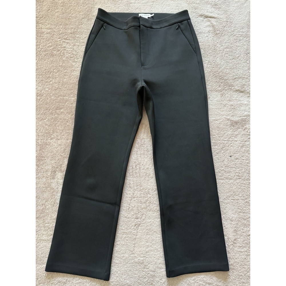 Good American Women'sS cuba Boss Straight Trouser Black Pants Stretchy Sz 12